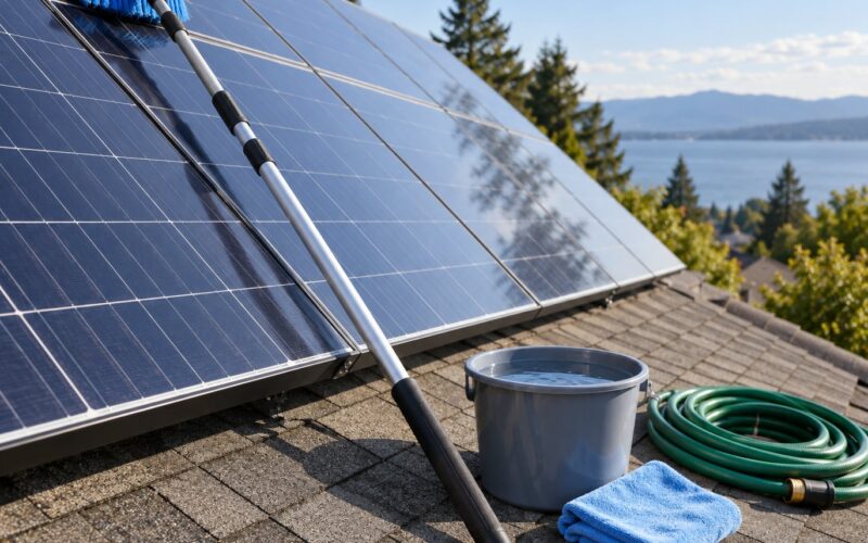 Best Way to Clean Rooftop Solar Panels Safely (October 2026)