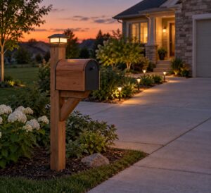 how to light a mailbox area