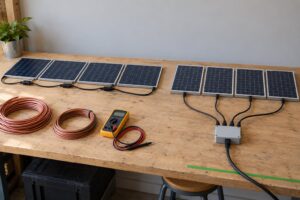 how to wire panels in series vs parallel