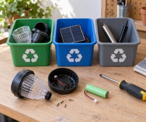 how to recycle old solar lights