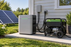solar panels vs generator for backup power
