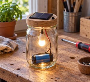 how to make a solar lantern at home