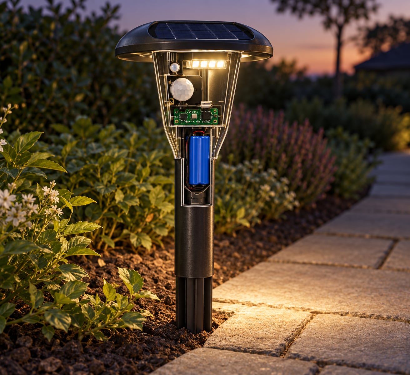 how motion sensor solar lights work