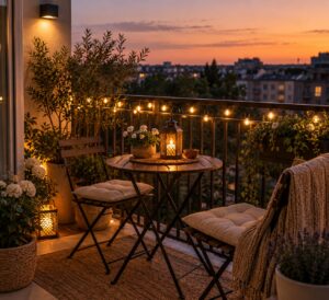 how to light an apartment balcony