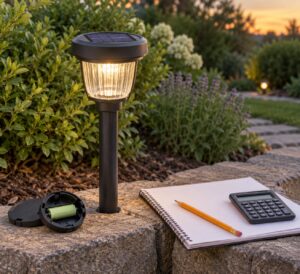 how to estimate solar light runtime