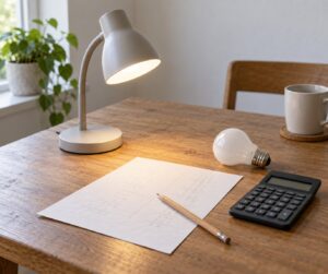 how to calculate the cost of running a light