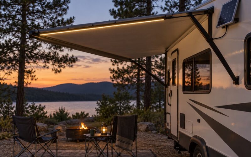 How to Light an RV Awning With Solar: 5 Ways (2026)