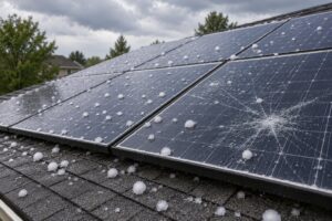 how hail affects solar panels