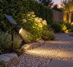 how to aim a solar spotlight