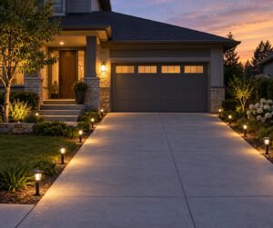 how to light a driveway for safety