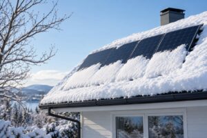 how snow affects solar panel output