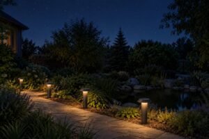 how to light a yard without disturbing wildlife