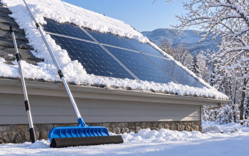 How to Clean Snow Off Solar Panels Safely (2026)