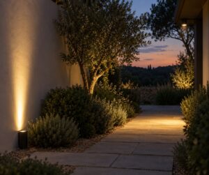 uplighting vs downlighting outdoors explained