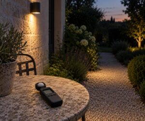 how to measure brightness of outdoor lights at home