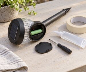 how to seal solar lights against water