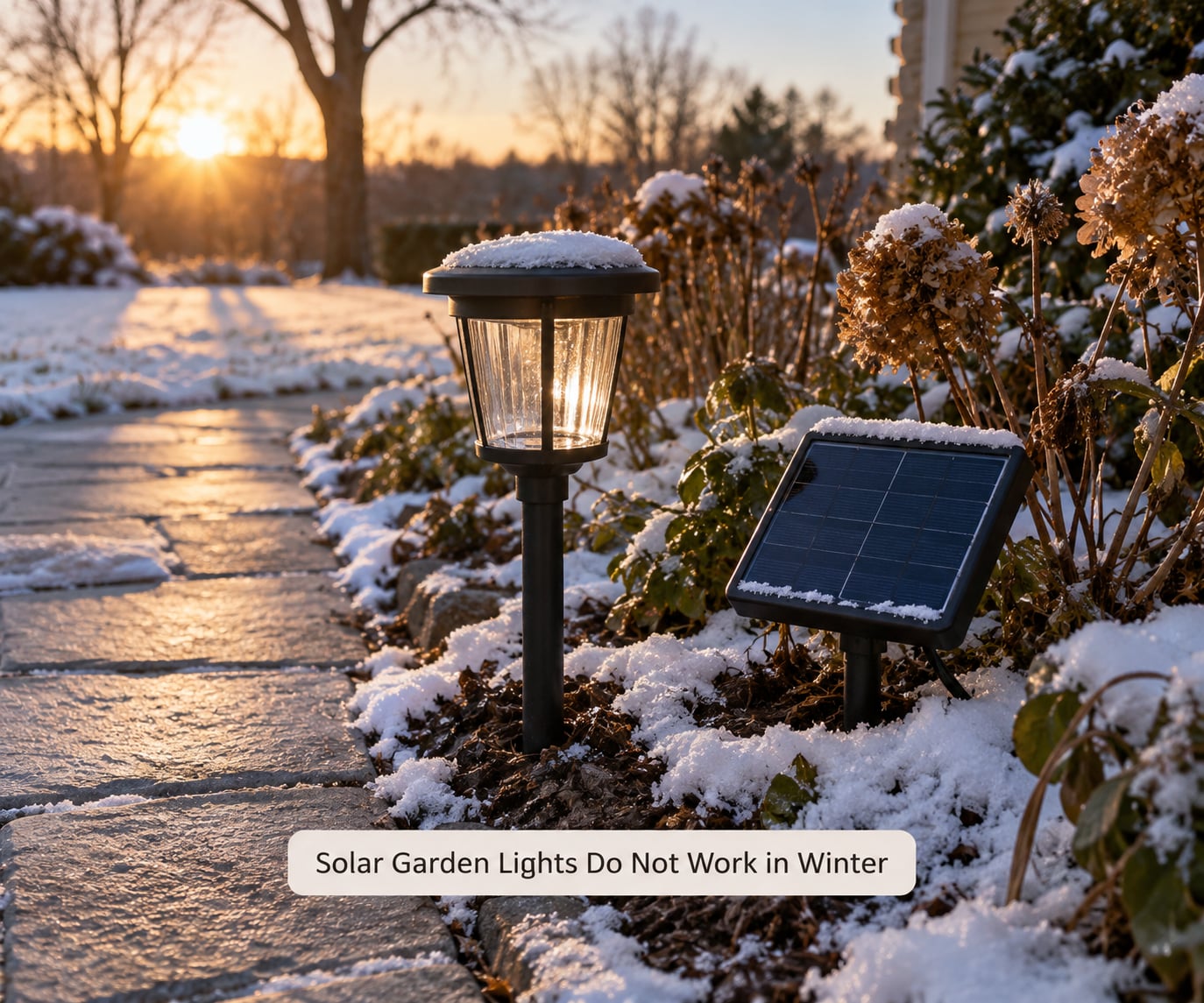 Solar Garden Lights Do Not Work in Winter