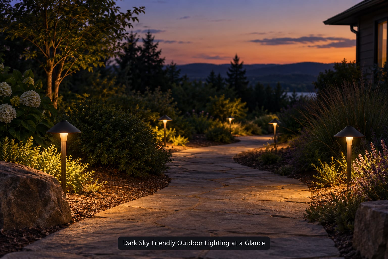 Dark Sky Friendly Outdoor Lighting at a Glance