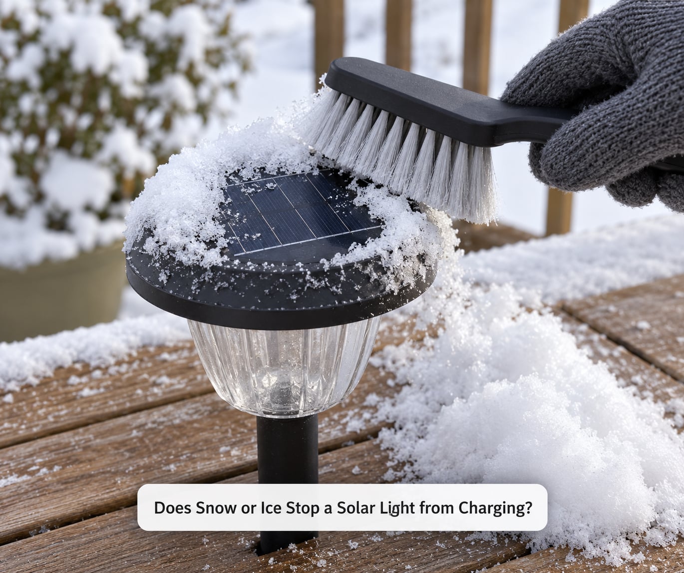 Does Snow or Ice Stop a Solar Light from Charging?