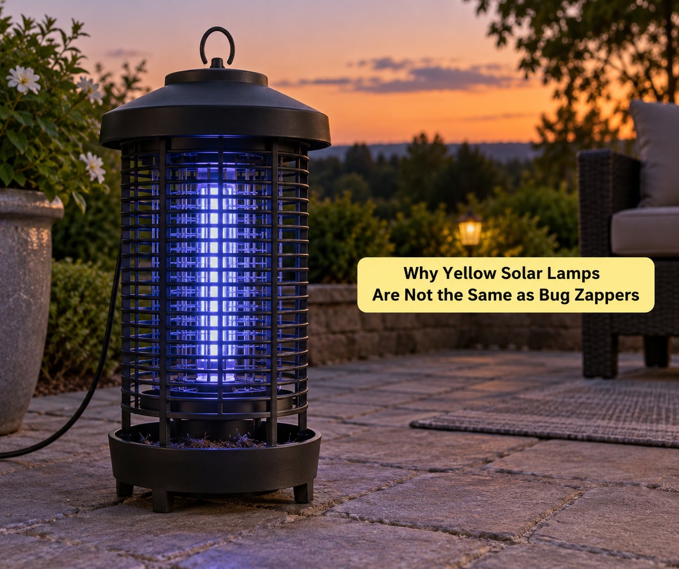Why Yellow Solar Lamps Are Not the Same as Bug Zappers