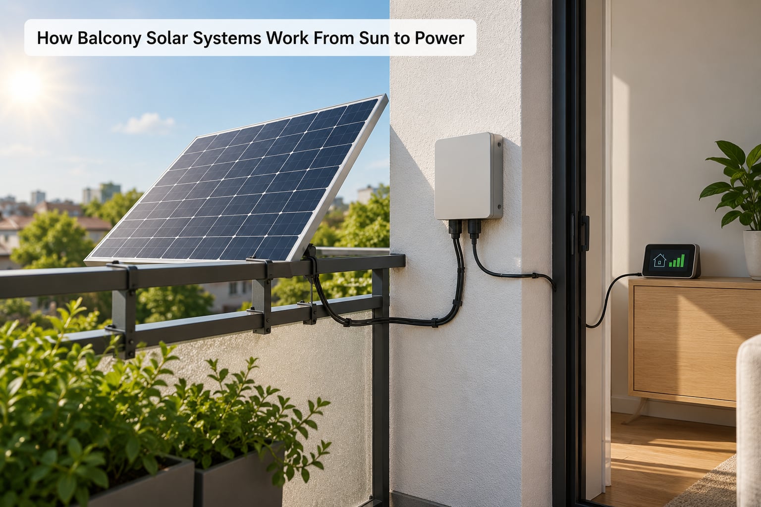 How Balcony Solar Systems Work From Sun to Power