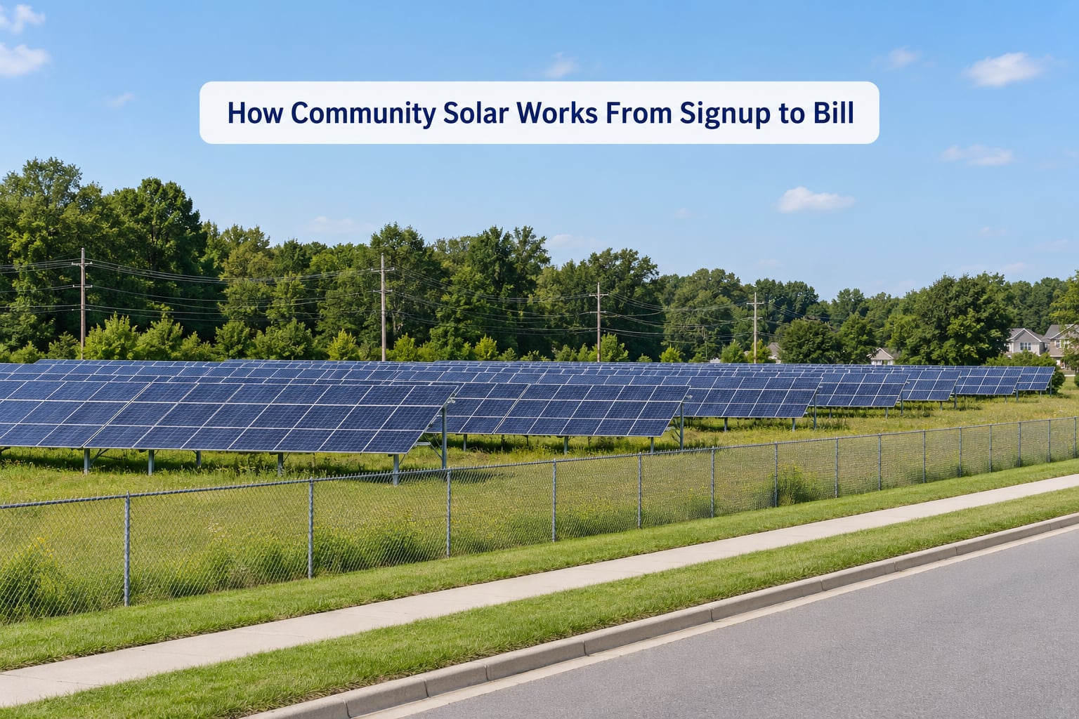 How Community Solar Works From Signup to Bill
