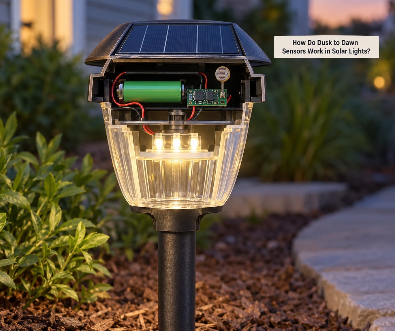 How Do Dusk to Dawn Sensors Work in Solar Lights?