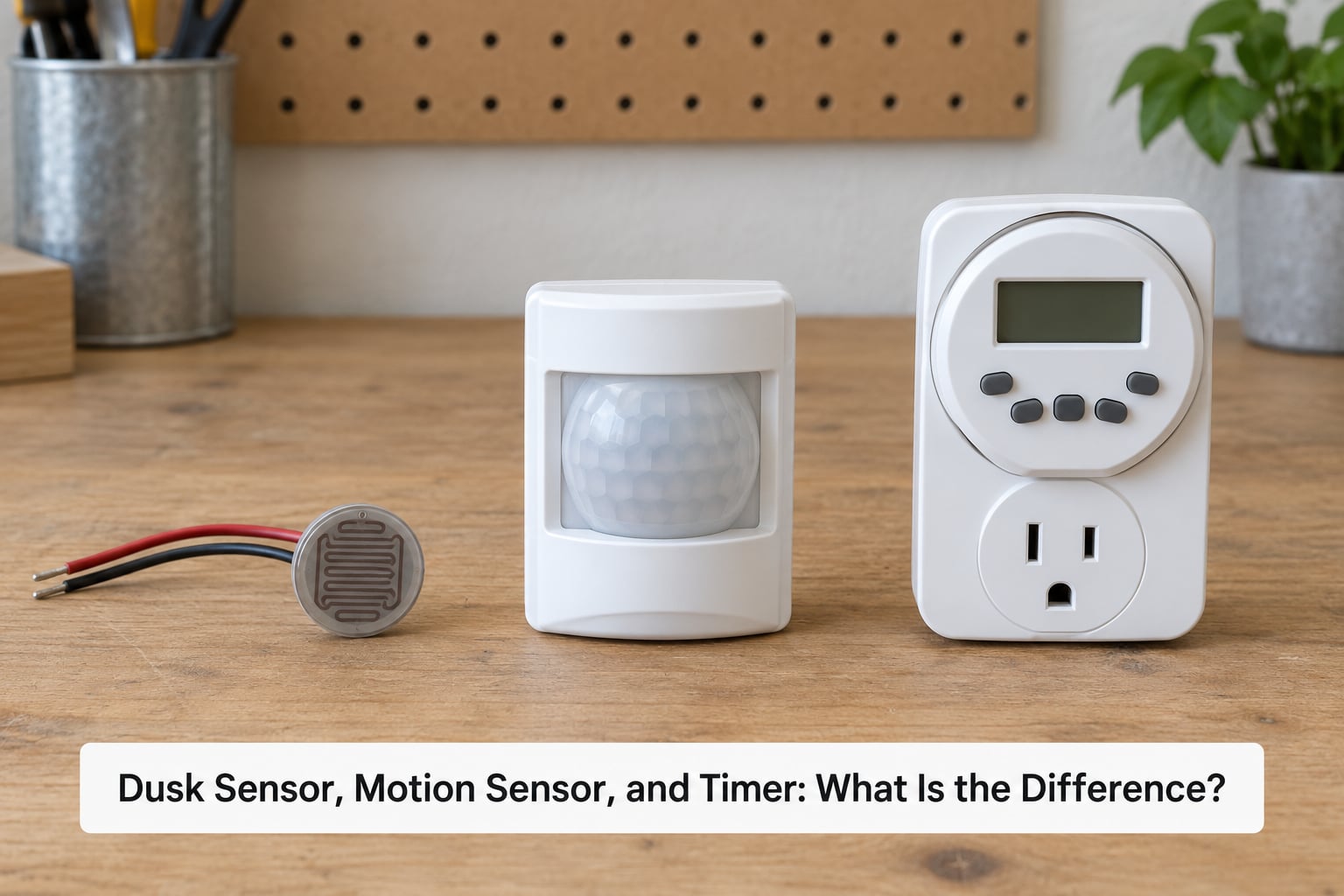 Dusk Sensor, Motion Sensor, and Timer: What Is the Difference?