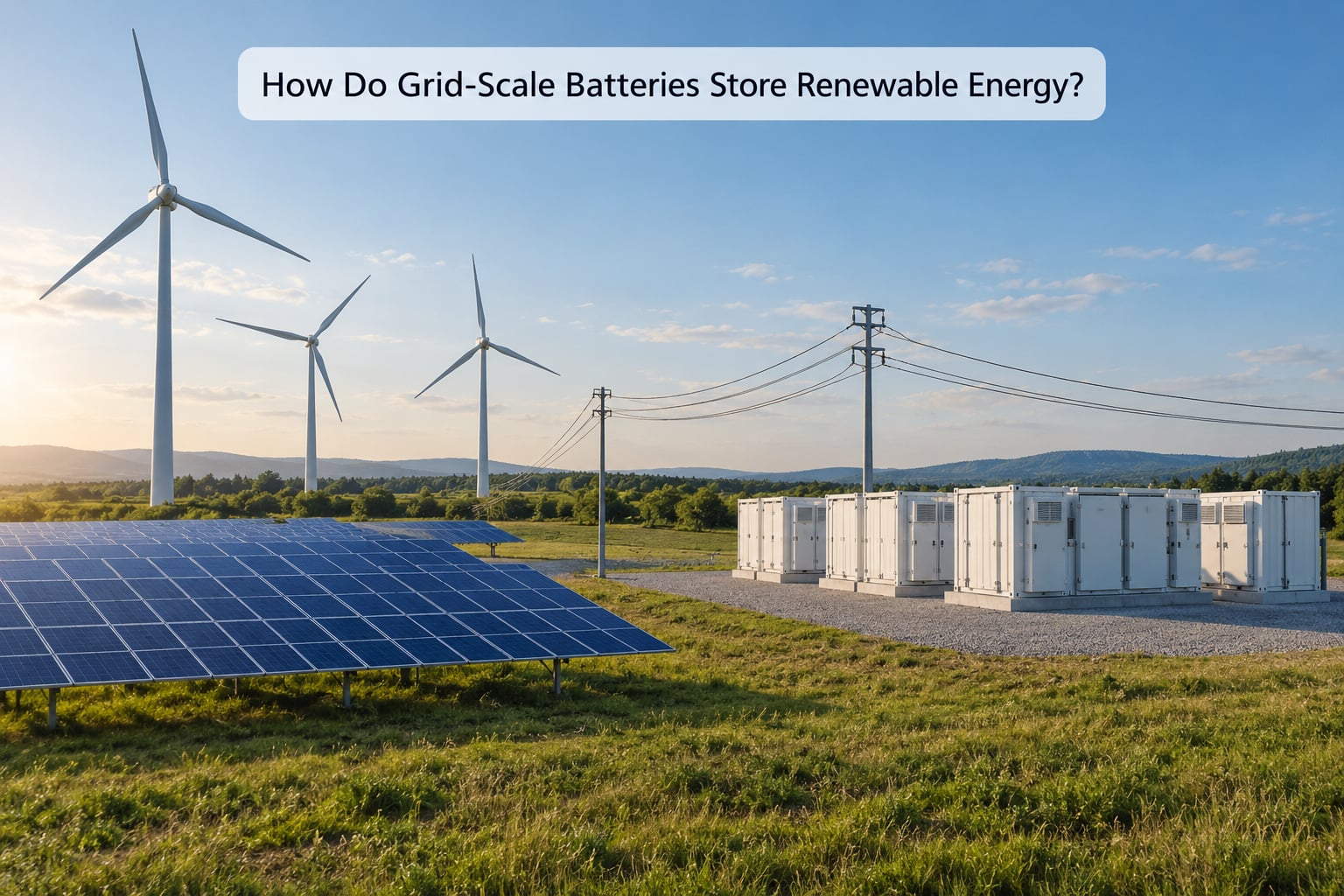How Do Grid-Scale Batteries Store Renewable Energy?