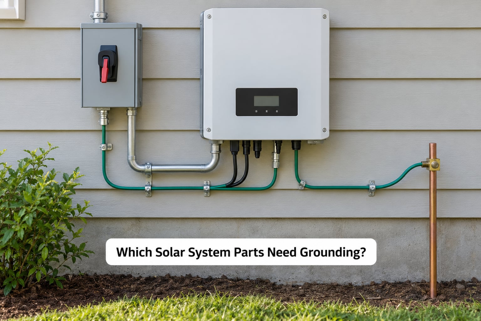 Which Solar System Parts Need Grounding?