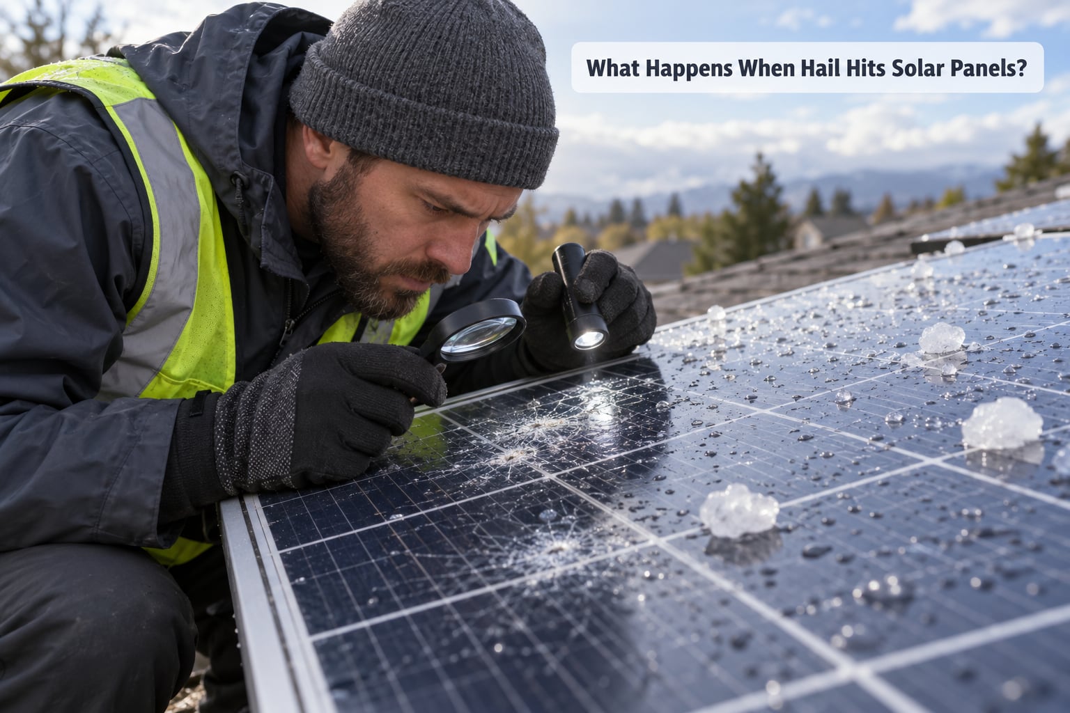 What Happens When Hail Hits Solar Panels?