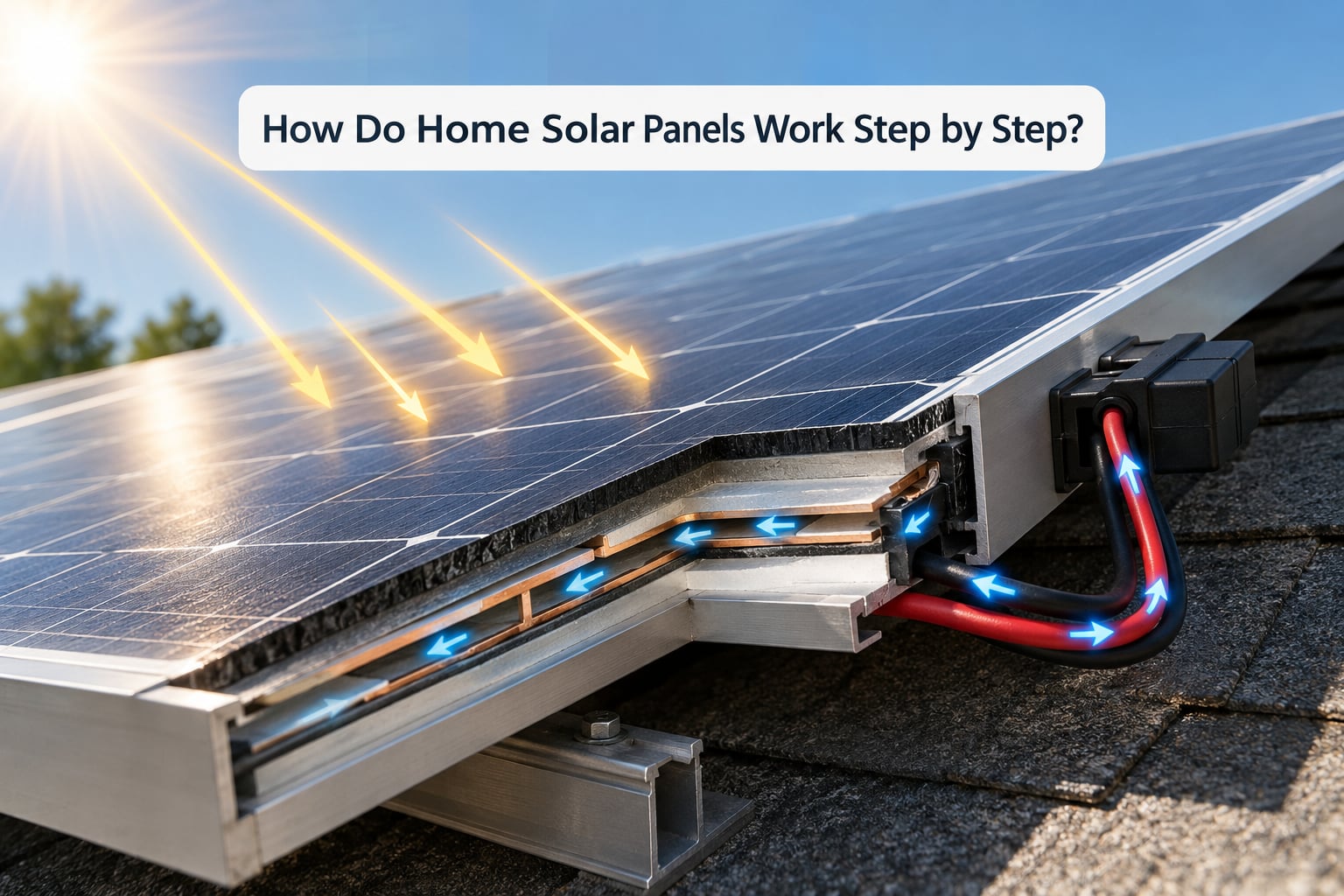 How Do Home Solar Panels Work Step by Step?