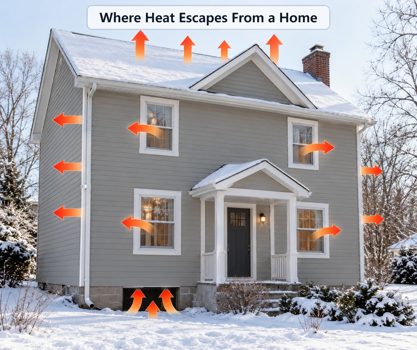 Where Heat Escapes From a Home