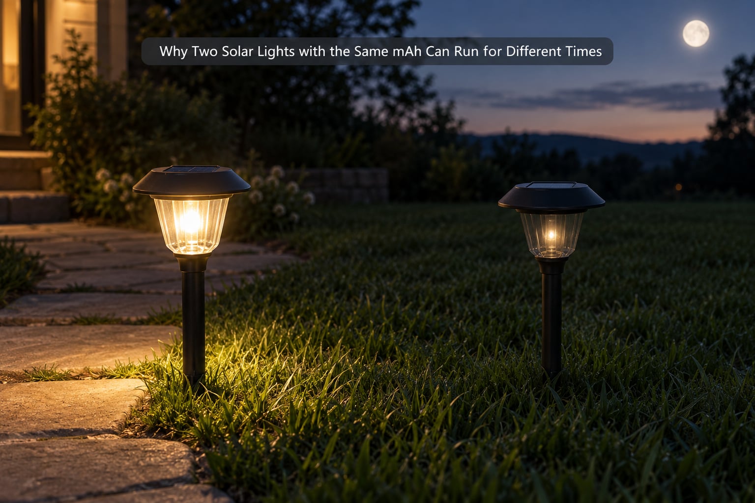 Why Two Solar Lights with the Same mAh Can Run for Different Times