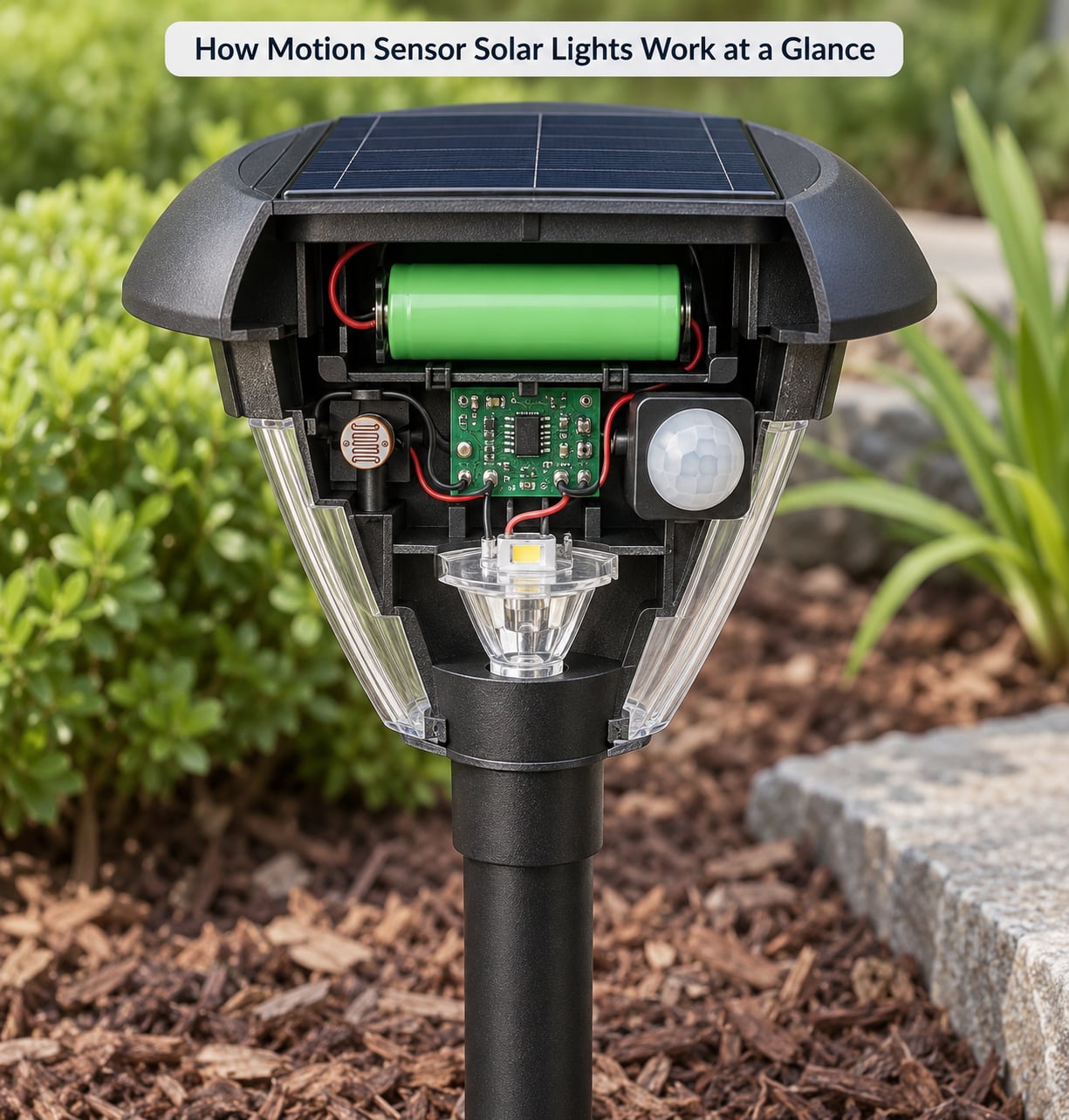 How Motion Sensor Solar Lights Work at a Glance
