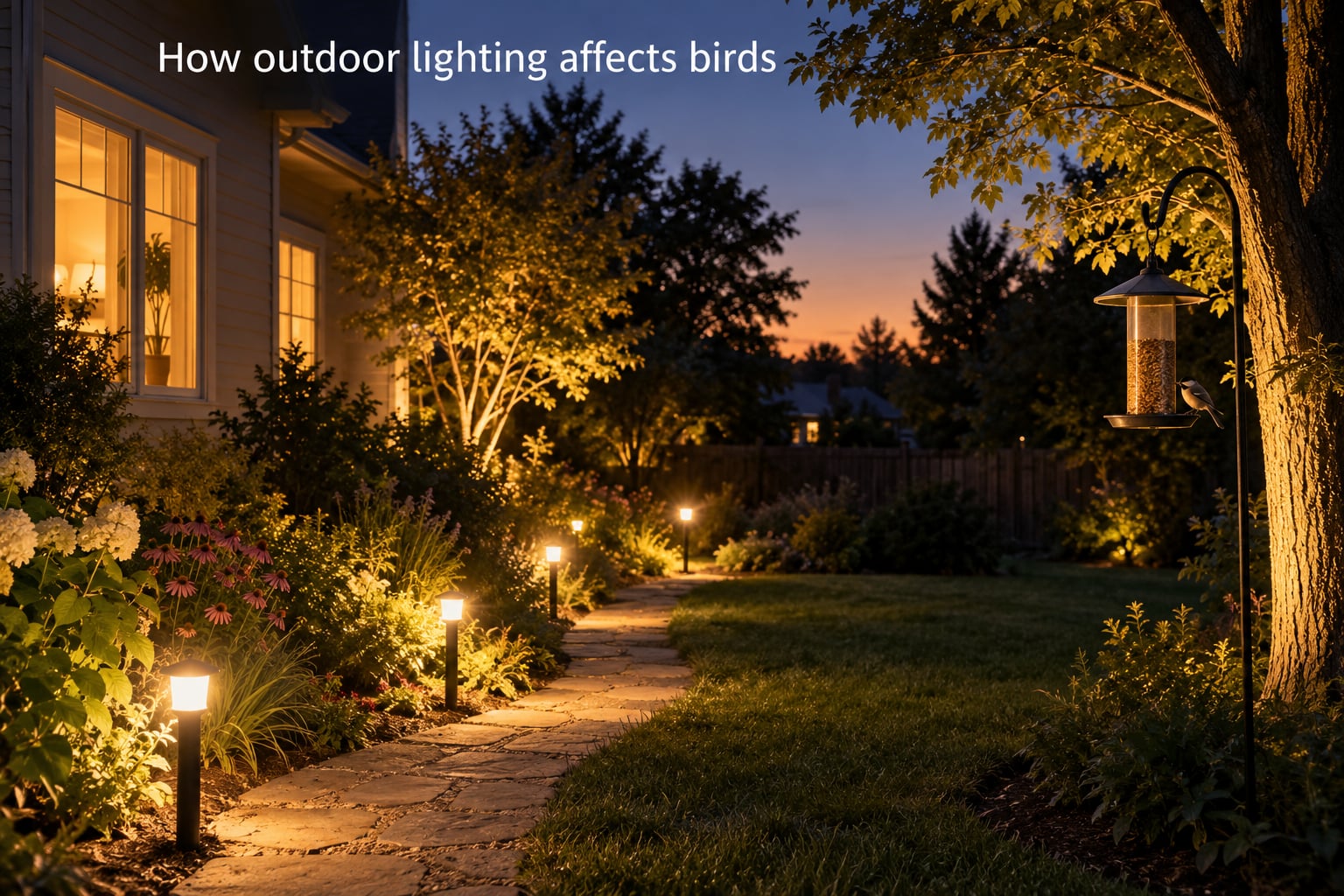 How outdoor lighting affects birds