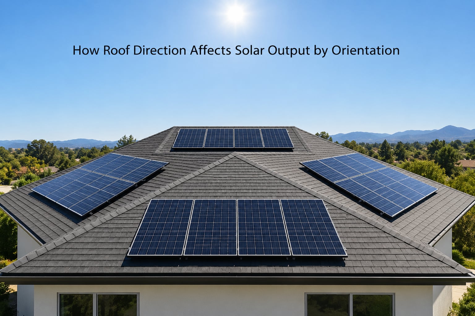How Roof Direction Affects Solar Output by Orientation