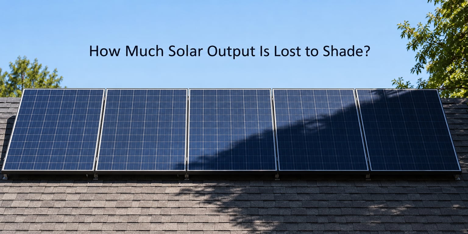 How Much Solar Output Is Lost to Shade?