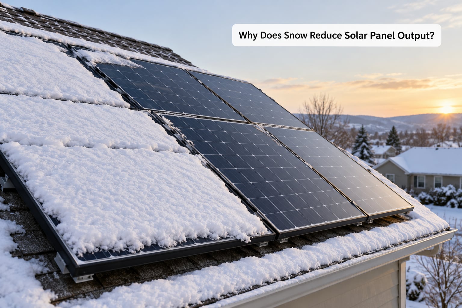 Why Does Snow Reduce Solar Panel Output?