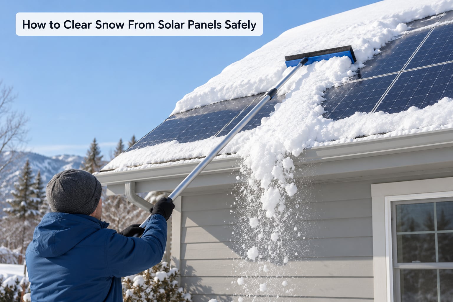 How to Clear Snow From Solar Panels Safely