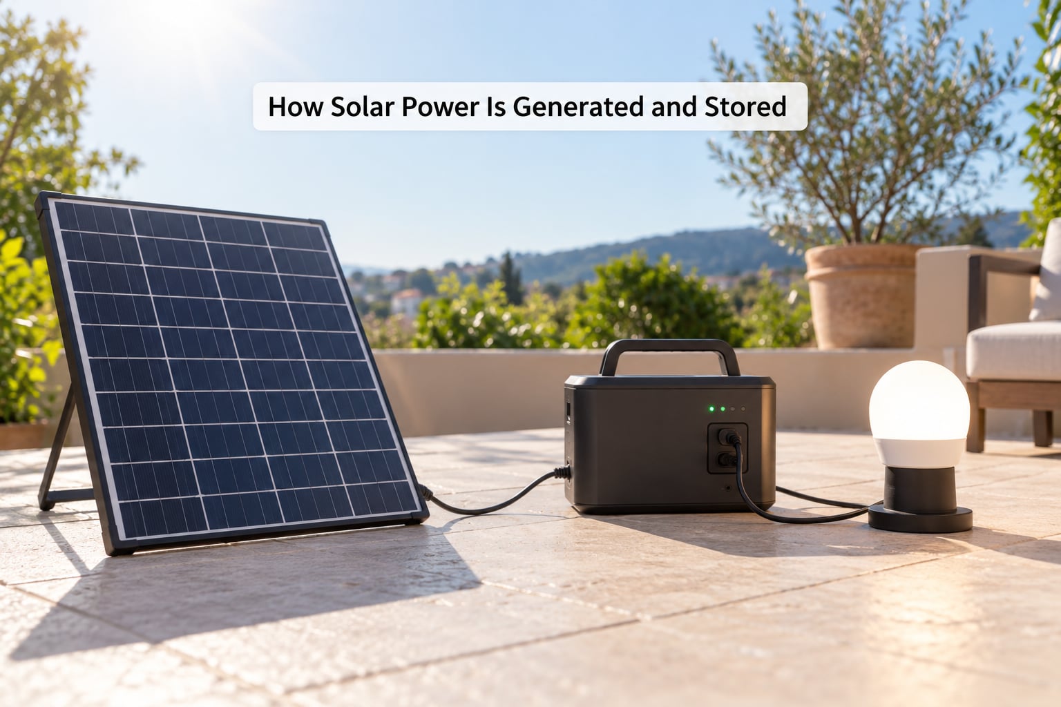 How Solar Power Is Generated and Stored