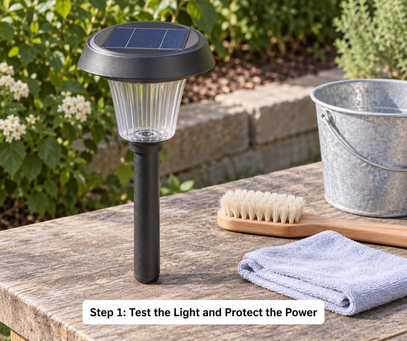 Step 1: Test the Light and Protect the Power