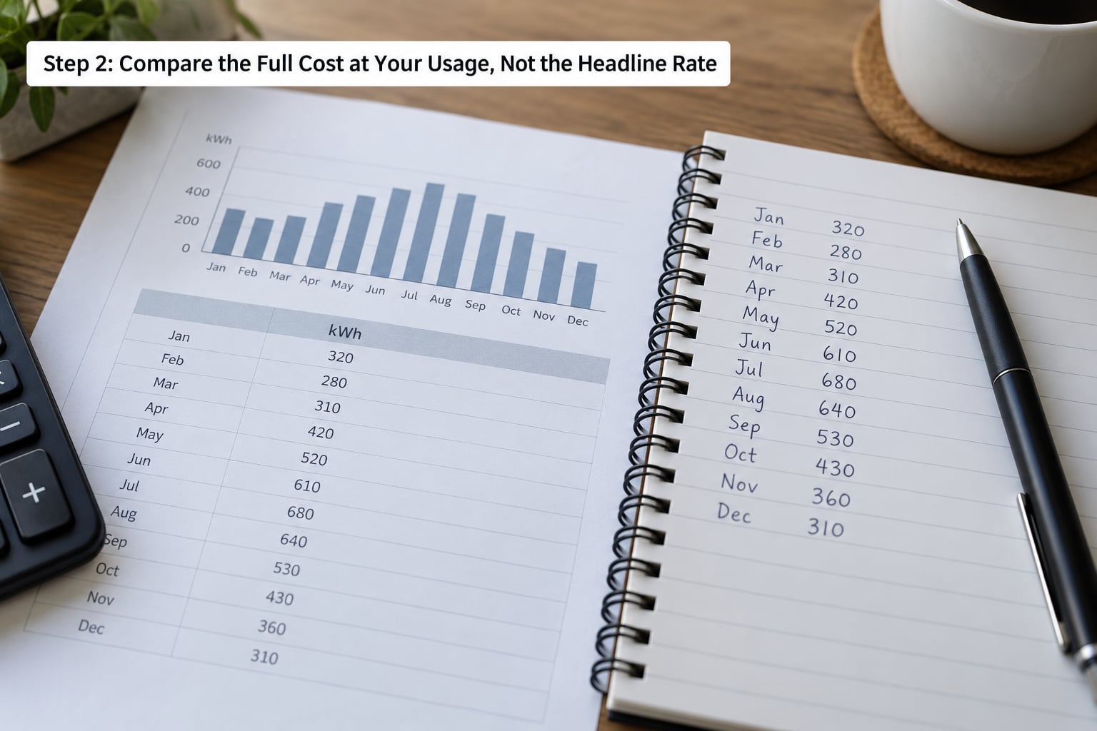 Step 2: Compare the Full Cost at Your Usage, Not the Headline Rate