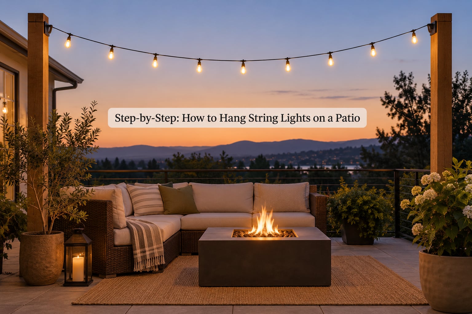 Step-by-Step: How to Hang String Lights on a Patio