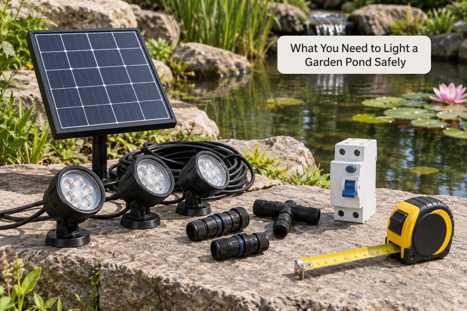 What You Need to Light a Garden Pond Safely