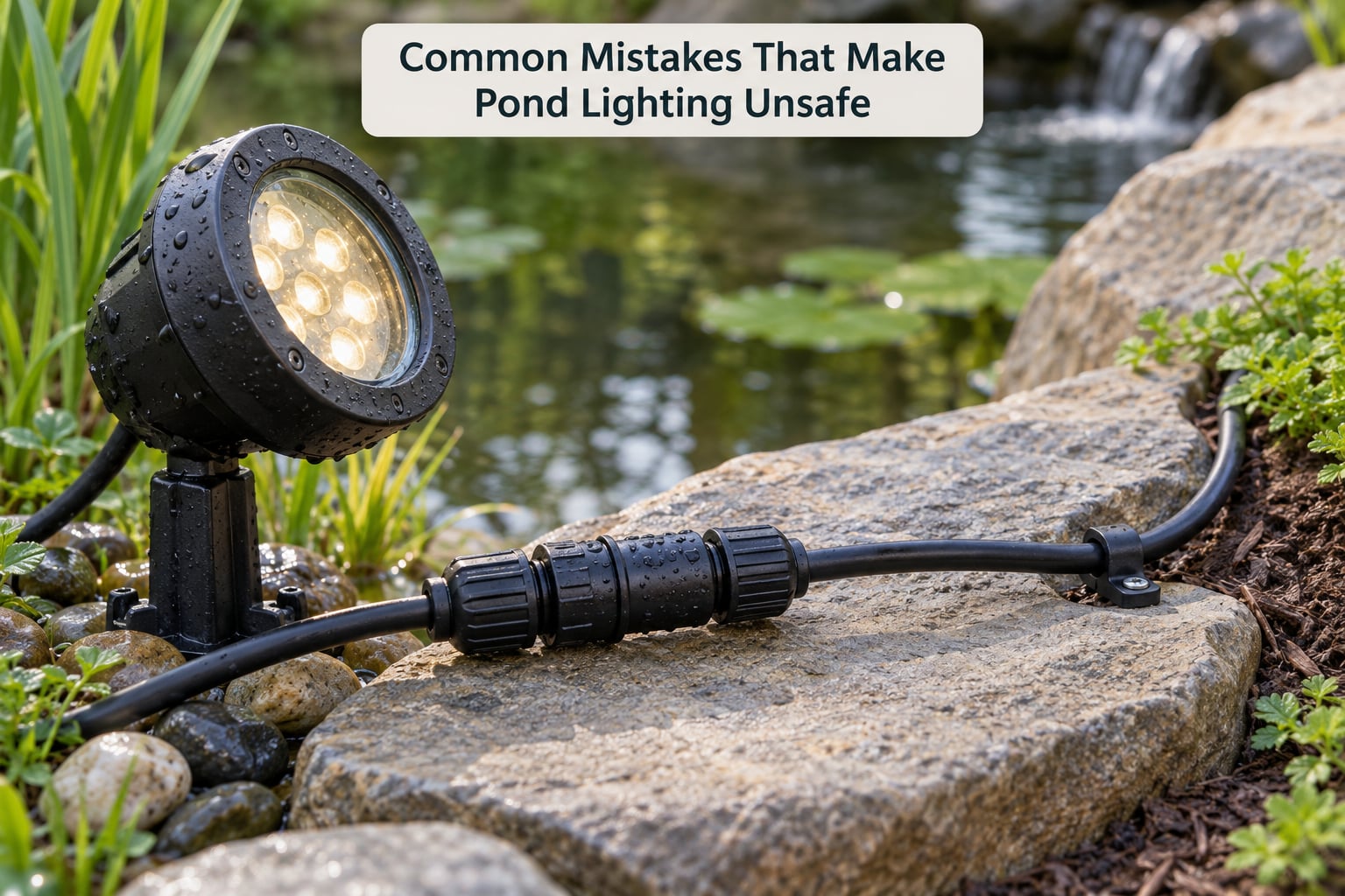 Common Mistakes That Make Pond Lighting Unsafe