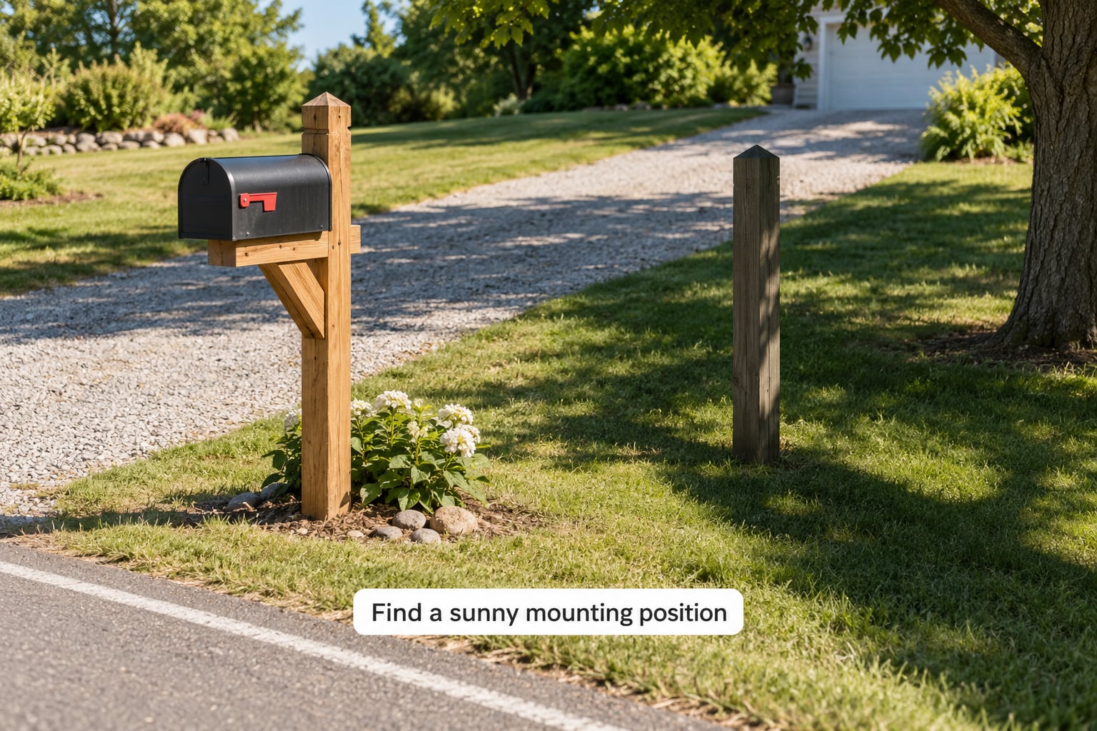 Find a sunny mounting position