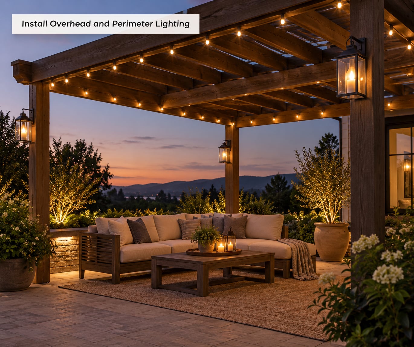Install Overhead and Perimeter Lighting