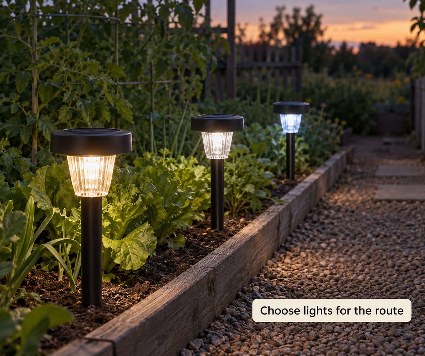Choose lights for the route