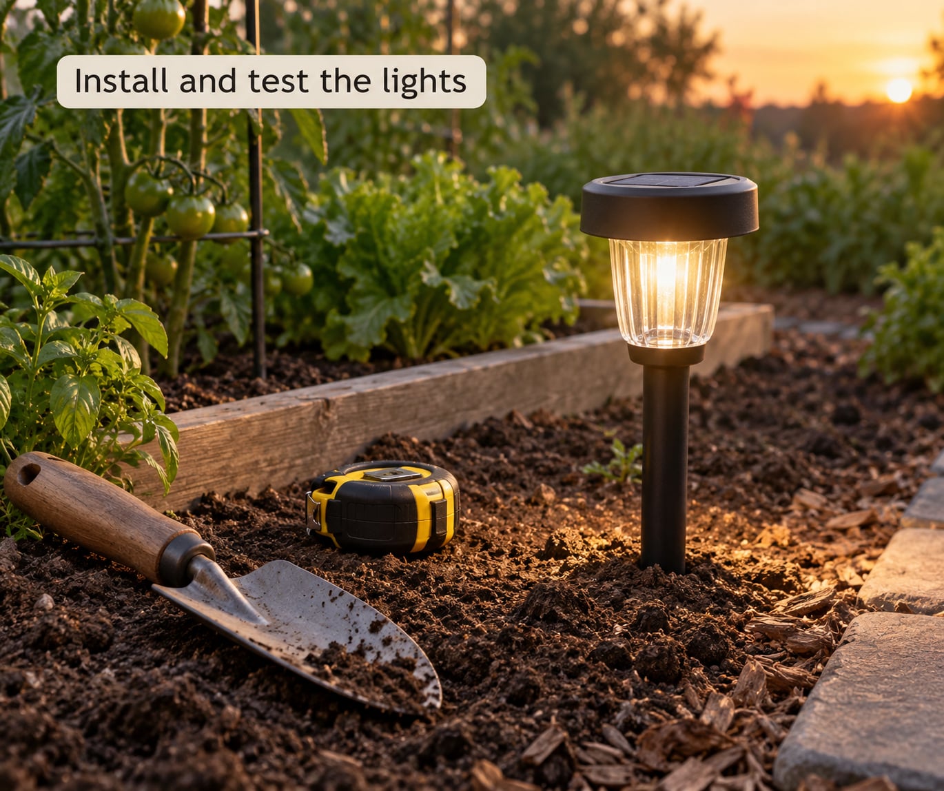 Install and test the lights